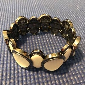 White and silver bracelet